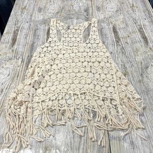 CROCHET TANK OR COVER UP S-M